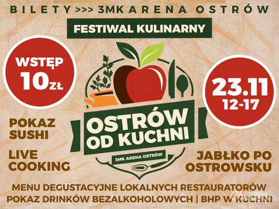 Ilustracja do artykułu: Festiwal kulinarny 'Ostrów od kuchni'