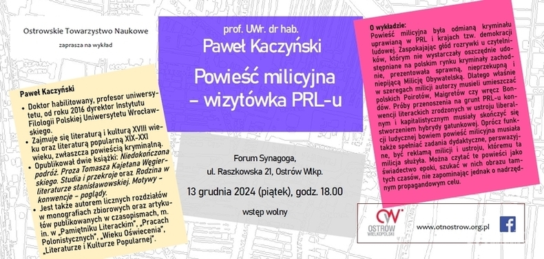 Ilustracja do artykułu: Ostrowskie Towarzystwo Naukowe zaprasza
