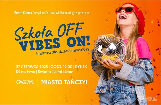 Ilustracja do artykułu: „Szkoła OFF – Vibes ON!”. Zapraszamy na miejską dyskotekę