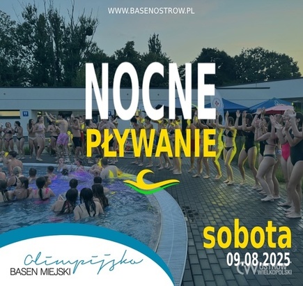 Ilustracja do artykułu: Nocne Pływanie w sobotę!