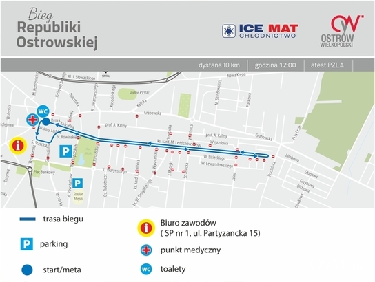 Ilustracja do artykułu: Utrudnienia w ruchu w związku z 62. Biegiem Republiki Ostrowskiej