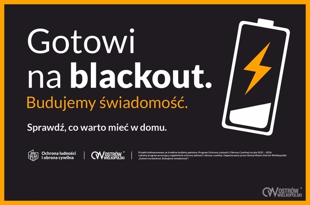 Ilustracja do artykułu: Gotowi na blackout. Budujemy świadomość. Ostrów Wielkopolski uczy, jak przygotować się na brak prądu