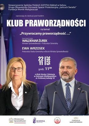 Ilustracja do artykułu: Klub praworządności: Waldemar Żurek i Ewa Wrzosek