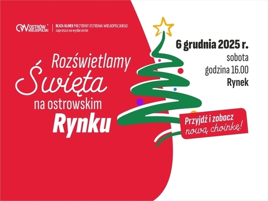 Ilustracja do artykułu: Rozświetlamy ostrowską choinkę