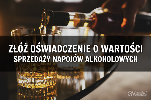 Ilustracja do artykułu: Sprzedaż alkoholu - złóż oświadczenie