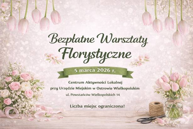 Ilustracja do artykułu: Zapraszamy na warsztaty florystyczne