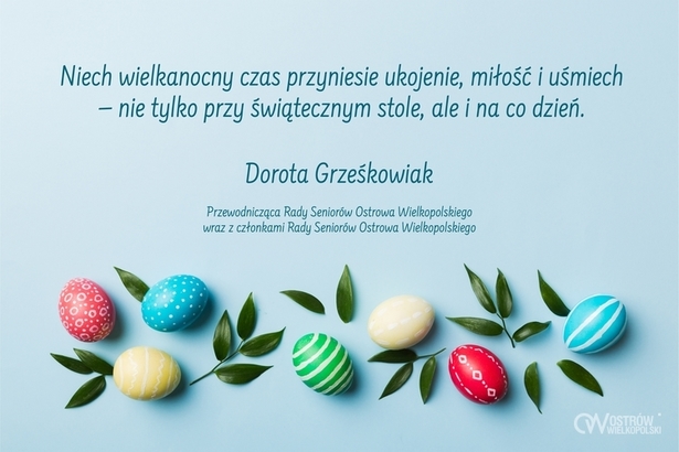 Ilustracja do artykułu: Życzenia od Rady Seniorów Ostrowa Wielkopolskiego