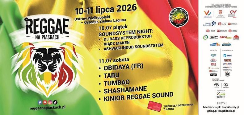 Ilustracja do artykułu: Reggae na Piaskach 2026