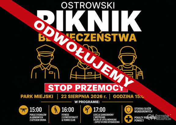 Ilustracja do artykułu: Odwołujemy sobotni Piknik Bezpieczeństwa