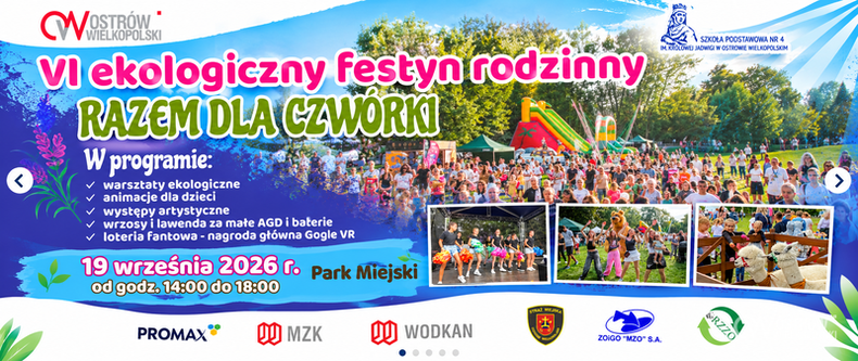 Ilustracja do artykułu: VI Ekologiczny Festyn Rodzinny „Razem dla Czwórki”