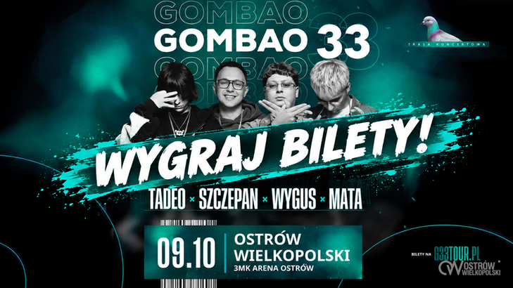 Ilustracja do artykułu: Konkurs: wygraj podwójny bilet na GOMBAO 33 w Ostrowie Wielkopolskim!