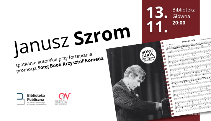 Ilustracja do artykułu: Spotkanie autorskie przy fortepianie – Janusz Szrom