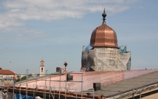 Ilustracja do artykułu: Remont dachu Synagogi