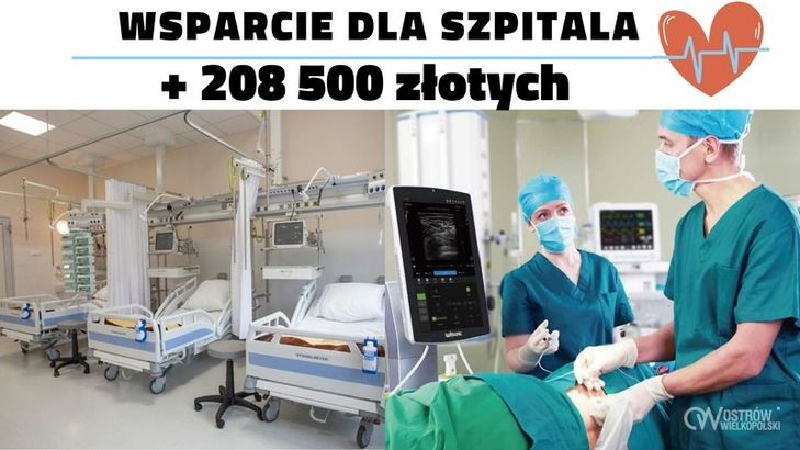 Ilustracja do artykułu: 208 500 złotych dla ostrowskiego szpitala
