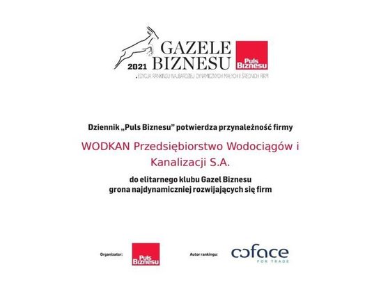 Ilustracja do artykułu: Wodkan 'Gazelą Biznesu'