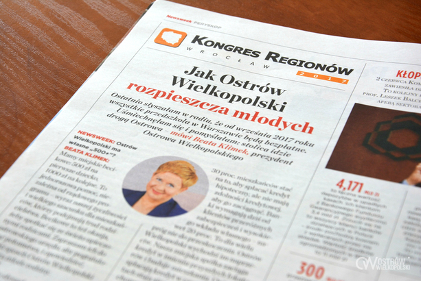 Ilustracja do artykułu: Prezydent Ostrowa na łamach Newsweeka