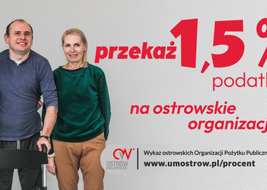 Ilustracja do artykułu: Przekaż 1,5% dla ostrowskich organizacji