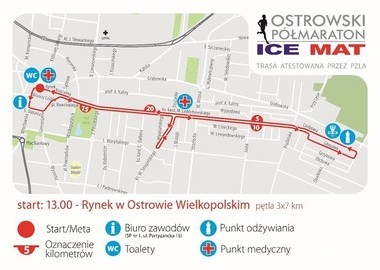 Ilustracja do artykułu: UWAGA ! Utrudnienia w ruchu - Ostrowski Ice Mat Półmaraton !  
