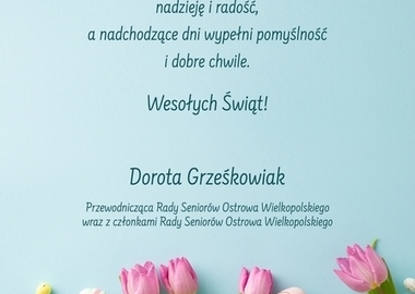 Ilustracja do artykułu: Życzenia od Rady Seniorów