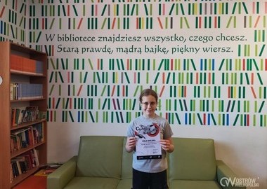 Ilustracja do artykułu: Uczennica Jedenastki Czytelniczką Roku Miasta Ostrowa Wielkopolskiego