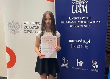 Ilustracja do artykułu: Sukces uczennicy Siódemki w Konkursie  Wielkopolskim
