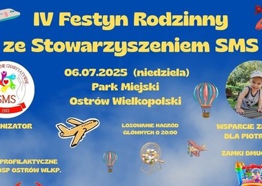 Ilustracja do artykułu: IV Festyn Rodzinny Stowarzyszenia Charytatywnego SMS Dajemy Nadzieję