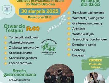 Ilustracja do artykułu: Pożegnanie wakacji w Pruślinie – festyn rodzinny i jubileusz 45-lecia...
