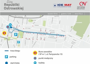 Ilustracja do artykułu: Utrudnienia w ruchu w związku z 62. Biegiem Republiki Ostrowskiej