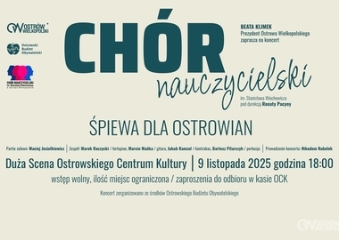 Ilustracja do artykułu: Chór Nauczycielski śpiewa dla Ostrowian