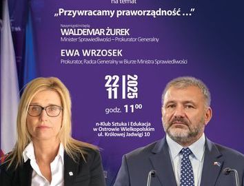 Ilustracja do artykułu: Klub praworządności: Waldemar Żurek i Ewa Wrzosek