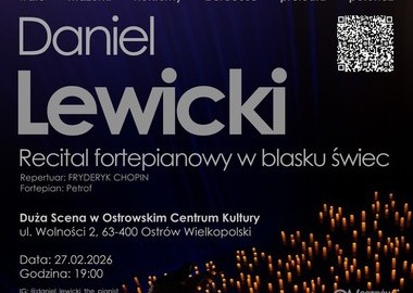 Ilustracja do artykułu: Recital fortepianowy w blasku setek świec przy muzyce Fryderyka Chopina