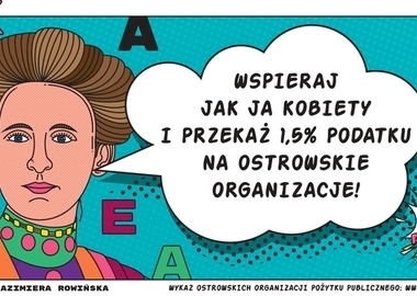 Ilustracja do artykułu: Kazimiera Rowińska zachęca! Zostaw 1,5% w Ostrowie!