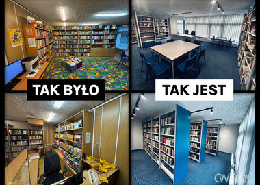 Ilustracja do artykułu: Metamorfoza na 6! Nowe oblicze bibliotecznej filii przy ulicy Komuny...