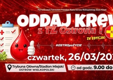 Ilustracja do artykułu: Oddaj krew z TŻ Ostrovią