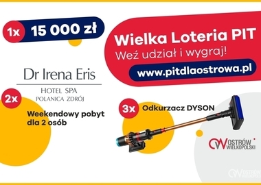 Ilustracja do artykułu: Rusza wielka loteria PIT w Ostrowie Wielkopolskim!