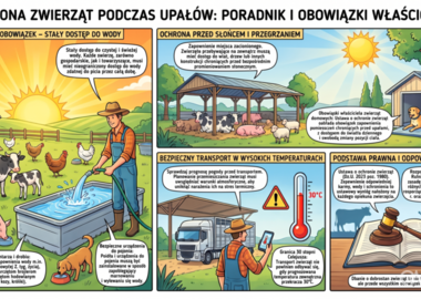 Ilustracja do artykułu: Zwierzęta, a upały