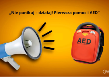 Ilustracja do artykułu: AED ratuje życie. Zobacz, jak z niego skorzystać