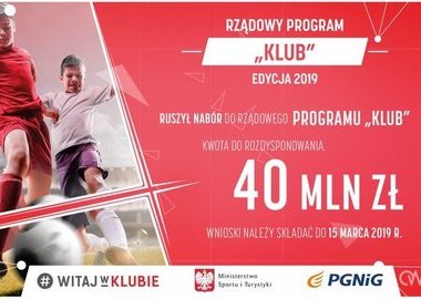 Ilustracja do artykułu: Ruszył nabór wniosków do Rządowego Programu „KLUB” – edycja...