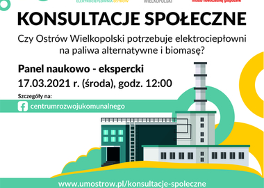 Ilustracja do artykułu: Trwają konsultacje społeczne „Czy Ostrów Wielkopolski potrzebuje...