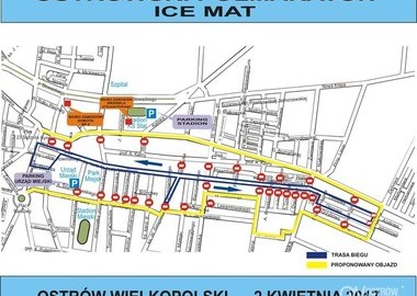 Ilustracja do artykułu: IV Ostrowski ICE MAT Półmaraton – będą utrudnienia w ruchu