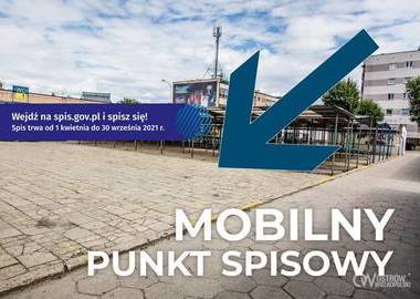 Ilustracja do artykułu: Mobilny Punkt Spisowy na targowisku