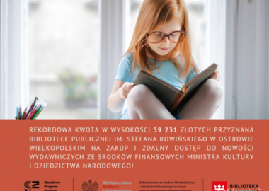 Ilustracja do artykułu: Duże zakupy w ostrowskiej bibliotece! I to z dofinansowaniem! 