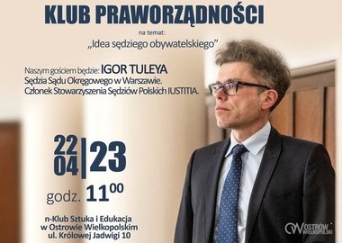 Ilustracja do artykułu: Klub praworządności: Igor Tuleya