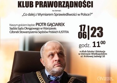 Ilustracja do artykułu: Klub praworządności: Piotr Gąciarek