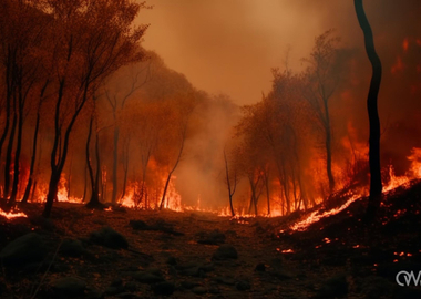 Ilustracja do artykułu: Zagrożenia pożarowe w lasach