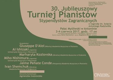 Ilustracja do artykułu: Turniej pianistów w Antoninie