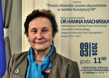 Ilustracja do artykułu: Klub praworządności: Hanna Machinska