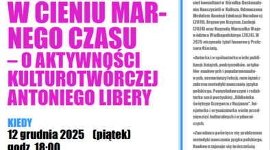 Ilustracja do artykułu: OSTROWSKIE TOWARZYSTWO NAUKOWE | W CIENIU MARNEGO CZASU – O AKTYWNOŚCI KULTUROTWÓRCZEJ ANTONIEGO LIBERY