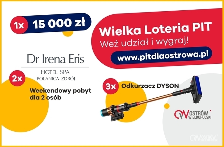 Ilustracja do artykułu: Rusza wielka loteria PIT w Ostrowie Wielkopolskim!