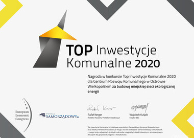 Top Inwestycje Komunalne 2020_nagroda